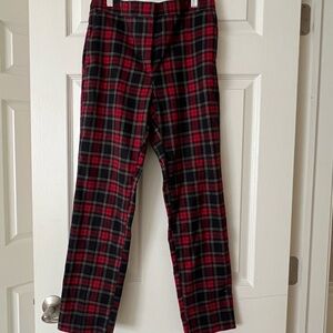 Zara Black and Red Checkered Pants